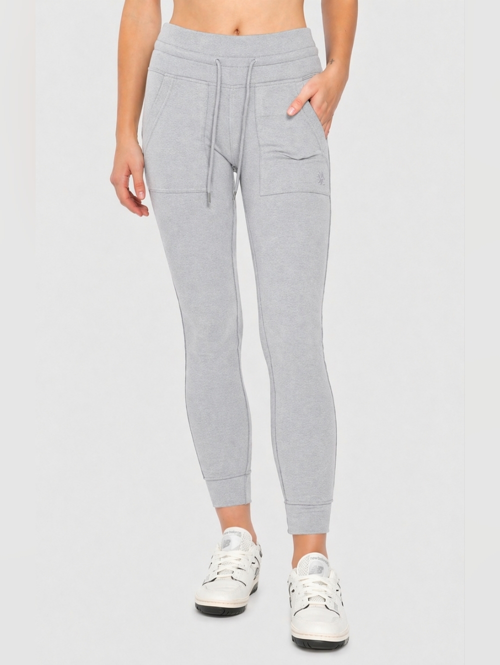 NWT Kuwalla Light Gray Cozy Drawstring Jogger Pants | Soft Athleisure Lounge